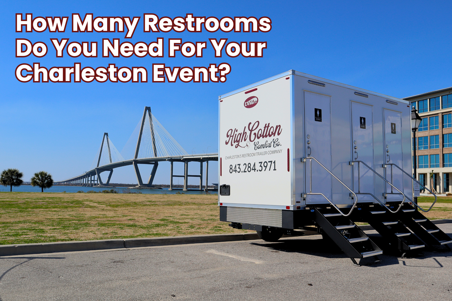 How Many Event Restroom Rentals in Charleston, SC Do You Need?